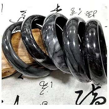 彫り翡翠ハングル くりぬき彫刻翡翠バングル014_63mm 【A翡翠.com】